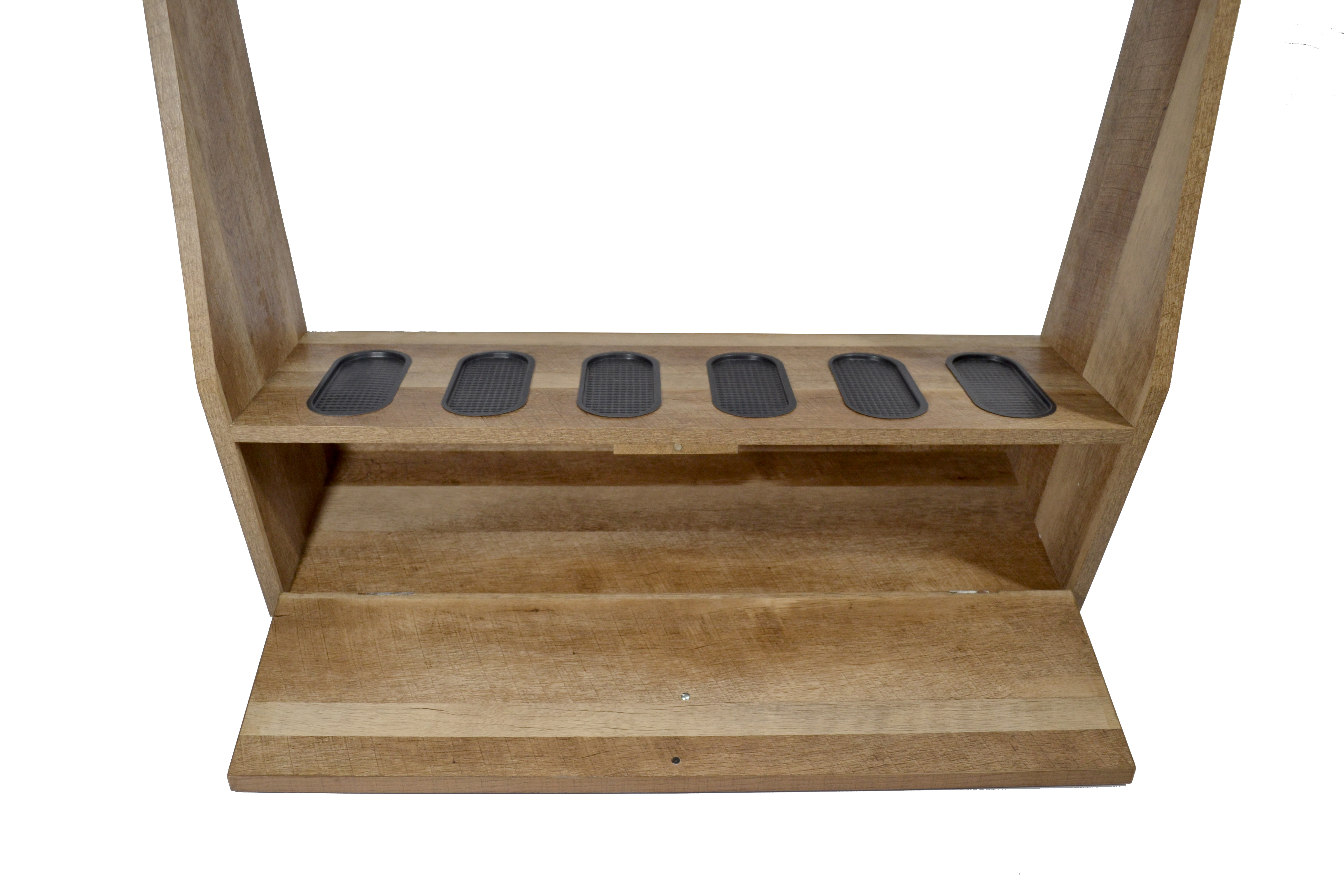 Old Cedar Outfitters Distressed 6 Gun Floor Rack w/Compartment