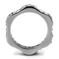 thumbnail image 2 of High polished (no plating) Stainless Steel Ring with Top Grade Crystal in Clear for Women Clear Stone Color Style TK3106 Size 6, 2 of 3