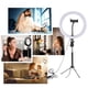 thumbnail image 4 of Luz LED de 10 Pulgadas con Soporte para Trípode, de Luz Regulable, Alimentado por USB, Soporte para Teléfono para Transmisión en vivo Soledad Luz de anillo blanca para fotografía, 4 of 8