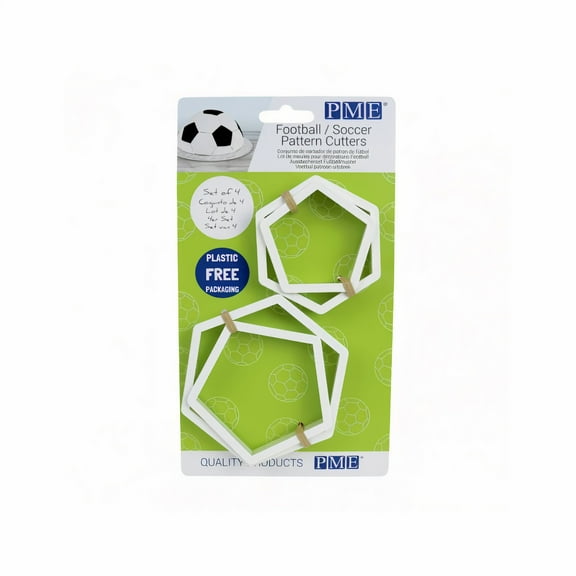 PME Soccer Ball Pattern Fondant Cutter Set