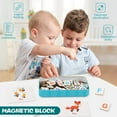 thumbnail image 4 of Letras y números magnéticos de madera CNKOO para niños - 141 imanes del alfabeto ABC para niños en edad preescolar - Imanes de letras con caja de almacenamiento - Imanes educativos para el, 4 of 6