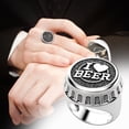 thumbnail image 2 of Silver Creative Beer Bottle Cap Ring Jewelry Birthday Proposal Bride Engagement Party Ring, 2 of 8