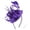 Purple, variant on Linfrsh Fascinators Headbands for Women Tea Party, Derby Hat Flower Mesh Ribbons Feathers Headband for Girls Purple,One Size