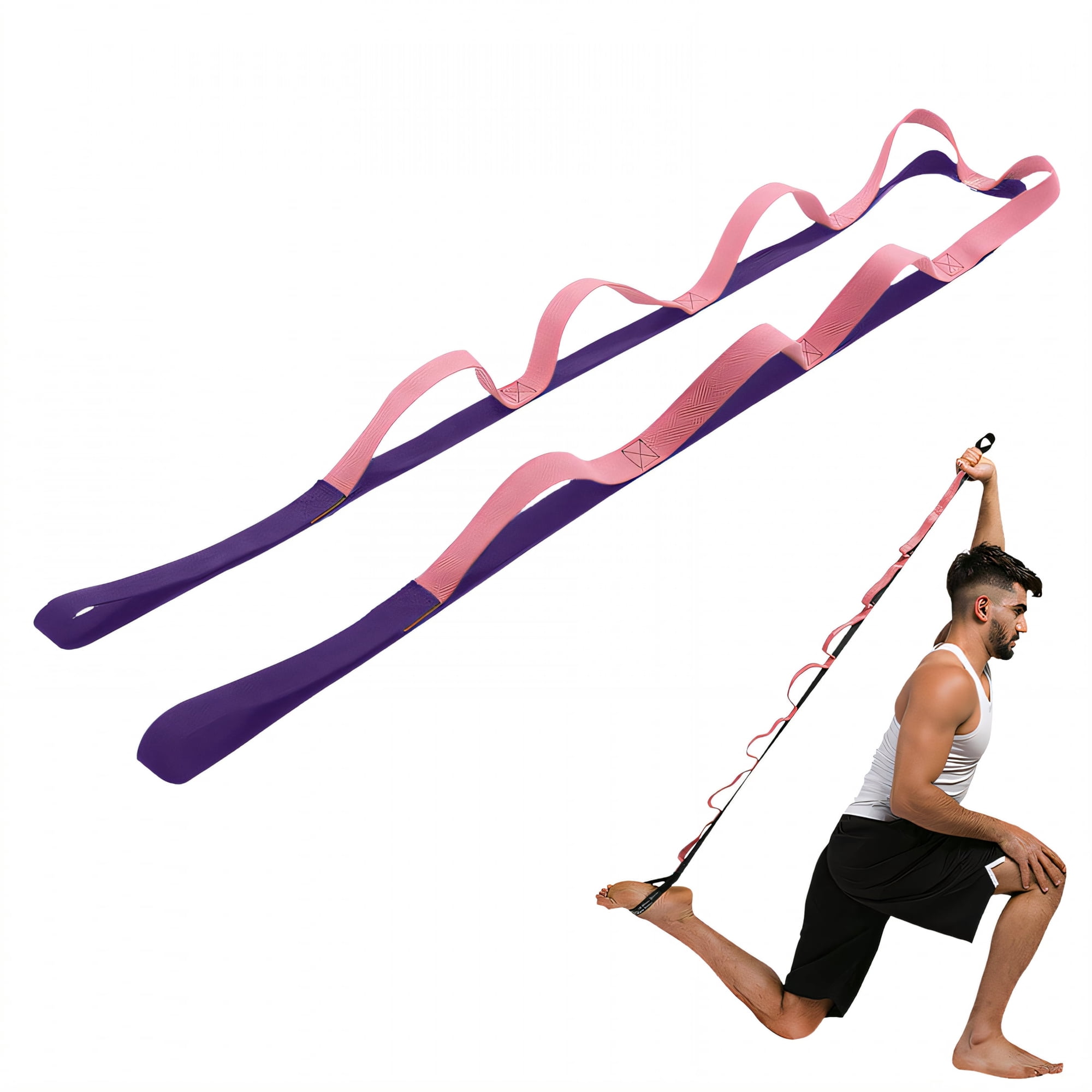 BESTSKY Stretching Strap,Static Holding Yoga Strap,Bands for Working Out Home Gym Physical Therapy,Style3