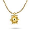 thumbnail image 2 of Bling Jewelry Womens Small Red Enamel Ladybug Pendant Necklace Gold Plated 16 Inch Bead Chain, 2 of 4