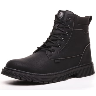 Mens Black Leather Steel Toe‎ Electrical Hazard Work Boots Goodyear Sole 5R Shoes | Mens Black Leather Steel Toe Electrical Hazard Work  main image 3