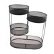 thumbnail image 2 of Cesta de frutas de metal Rack de almacenamiento de vegetales Saver de ahorro de hierro Partido de hierro Fruit de frutas de múltiples niveles Servicio negro, 2 of 8