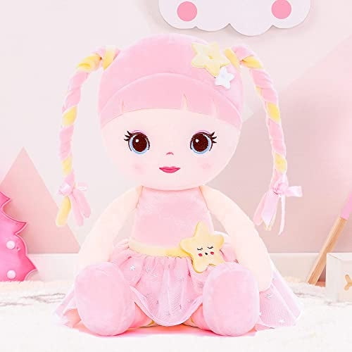 Lazada First Dolls Soft Baby Girl Regalos Peluche Niña con Trenzas Rosa 16" Lazada Lazada