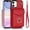 Red, variant on MYKOMI Phone Case for iPhone 11 6.1 Wallet Cover with HD Screen Protector and RFID Blocking Ring Card Holder ID Cell Accessories iphone11case iPhone11 i Phone11 11s XI 11R Women Off White