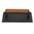 thumbnail image 2 of Griddle Press, Gril Presse Rectangulaire Même Transfert de Chaleur Poignée Résistante à la Chaleur pour le Camping pour Grillades pour Barbecue 10x20CM, 2 of 8