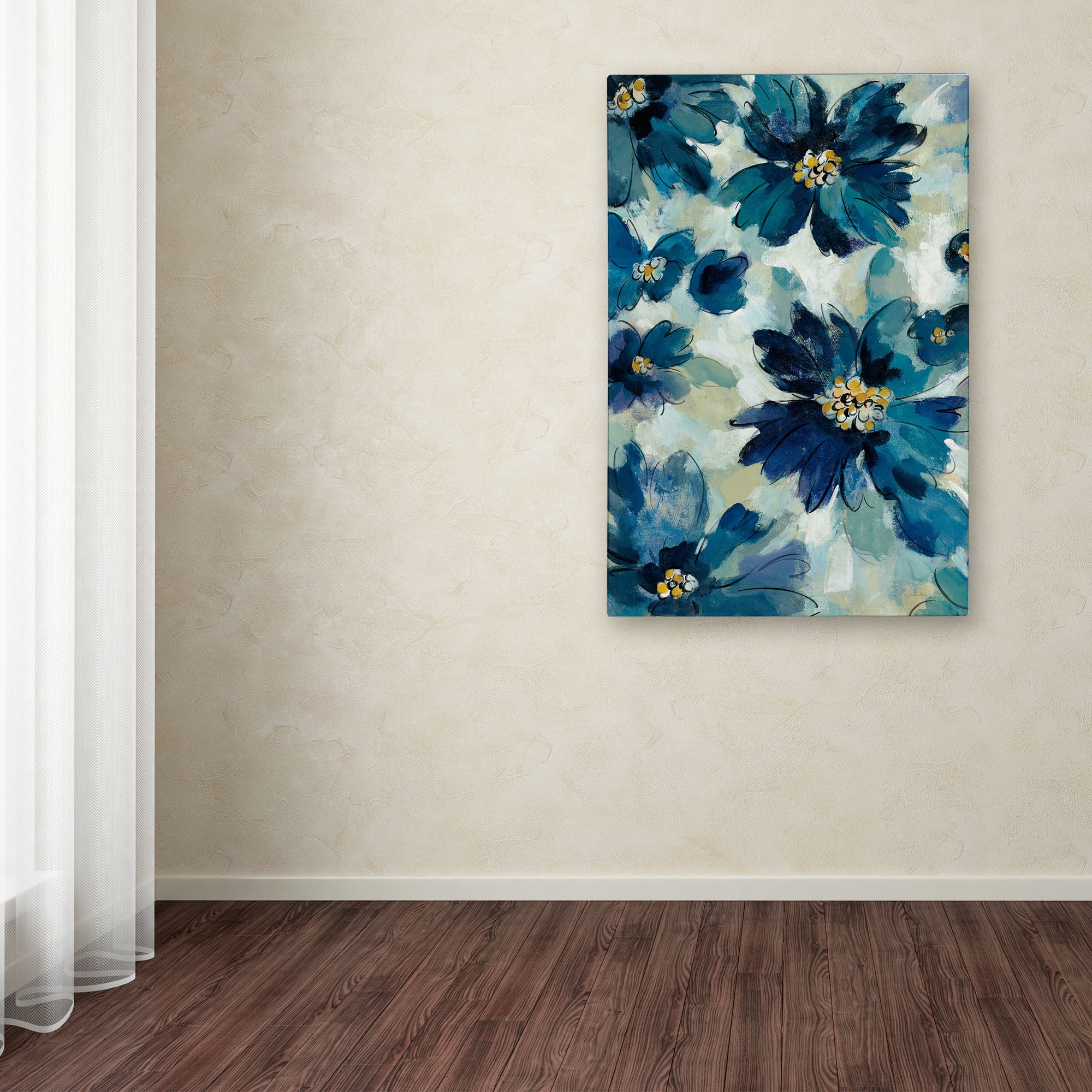 Trademark Fine Art 'Inky Floral I' Canvas Art by Silvia Vassileva