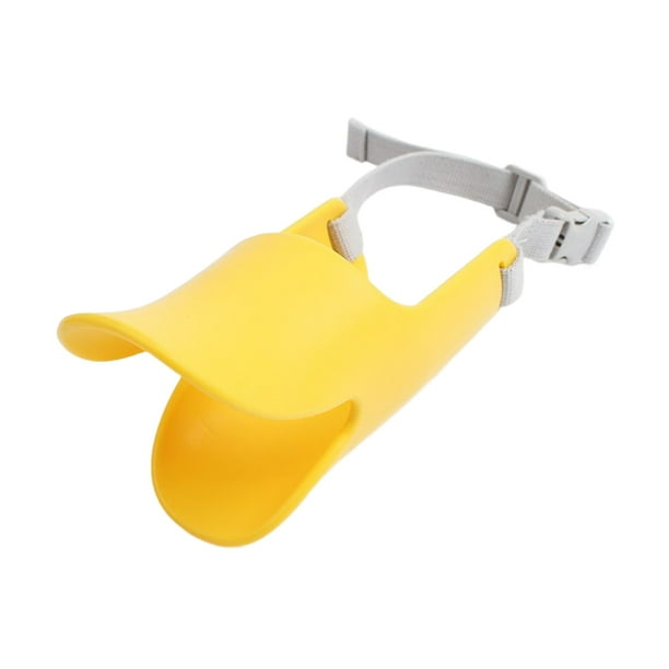 Methold Cubierta de boca para mascotas, bozal transpirable para perros, cubiertas de de pato impermeables y reutilizables, bozales Suministros para perros Amarillo METRO