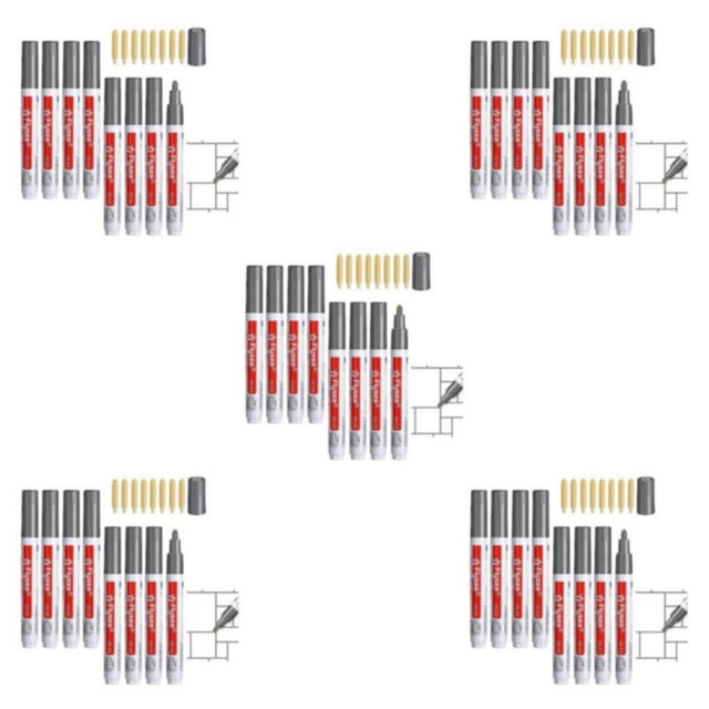 Transemion 8x Convenient And Easy Tile Grout Restoration With Repair Kit Powerful Functions Tile Seam Marker dark gray 5Set
