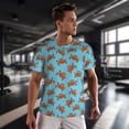 thumbnail image 3 of Wukai Turtle Print Men's Short-Sleeved Mesh T-Shirt,Quick-Dry Short Sleeve Workout T-Shirt-3X-Large, 3 of 8