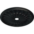 thumbnail image 3 of 31 5/8"OD x 3 5/8"ID x 1 7/8"P Gorleen Ceiling Medallion (Fits Canopies up to 3 5/8"), Hand-Painted Steel Gray, 3 of 7