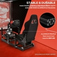 Supllueer 4080 Aluminum Adjustable Racing Simulator Cockpit With Black ...