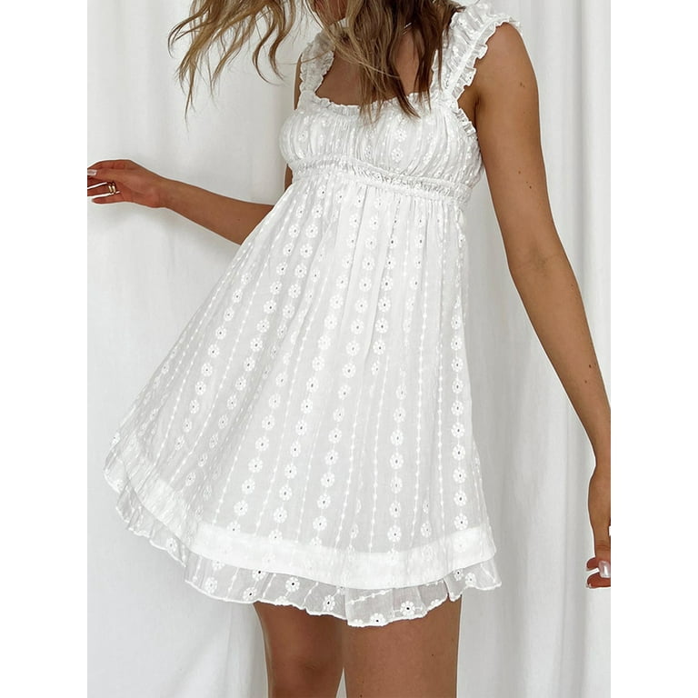 Y2k Fairy Mini Dress for Women Embroidery Floral Sleeveless Backless Flowy Dress A Line Ruffled Hem Party Going Out Dresses - Walmart.com Y2k Fairy Mini Dress for Women Embroidery Floral Sleeveless Backless Flowy Dress A Line Ruffled Hem Party Going Out Dresses - Walmart.com
