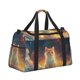 thumbnail image 2 of Balery Starry Sky Constellation Cat Bolsa de Gimnasio para Mujeres, Bolsa de Viaje con Bolsillo Húmedo, Bolsa de Fin de Semana para Mujeres, Bolsa de Viaje Resistente al Agua, 2 of 7