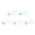 thumbnail image 1 of 10 Pares De Botones Magnéticos Cierres A Presión Cierre De Costura Para Bolso Vestido DIY Blanco Sunnimix Broches de botones a presión, 1 of 8