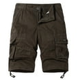 thumbnail image 1 of Gibobby Men's Drawstring Cargo Shorts Relaxed Fit Shorts with Pockets Work Hiking Summer Athletic Short Men(Coffee,3XL), 1 of 4