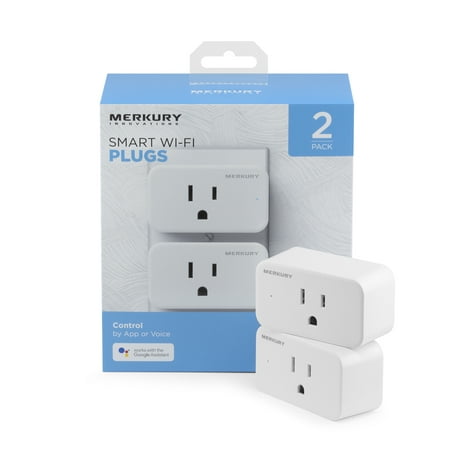 Merkury Innovations Indoor Smart Plug, 2-Pack
