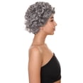 thumbnail image 2 of Womens Old Grandma Wig | Character Play Cosplay Halloween Wig | Premium Breathable Capless Cap, 2 of 9