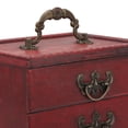 thumbnail image 3 of Joyero de madera ANGGREK grande 4 capas gran capacidad organizador de joyas Retro, 3 of 9