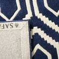 thumbnail image 4 of SAFAVIEH Chatham Graham Geometric Wool Area Rug, Dark Blue/Ivory, 5' x 8', 4 of 8