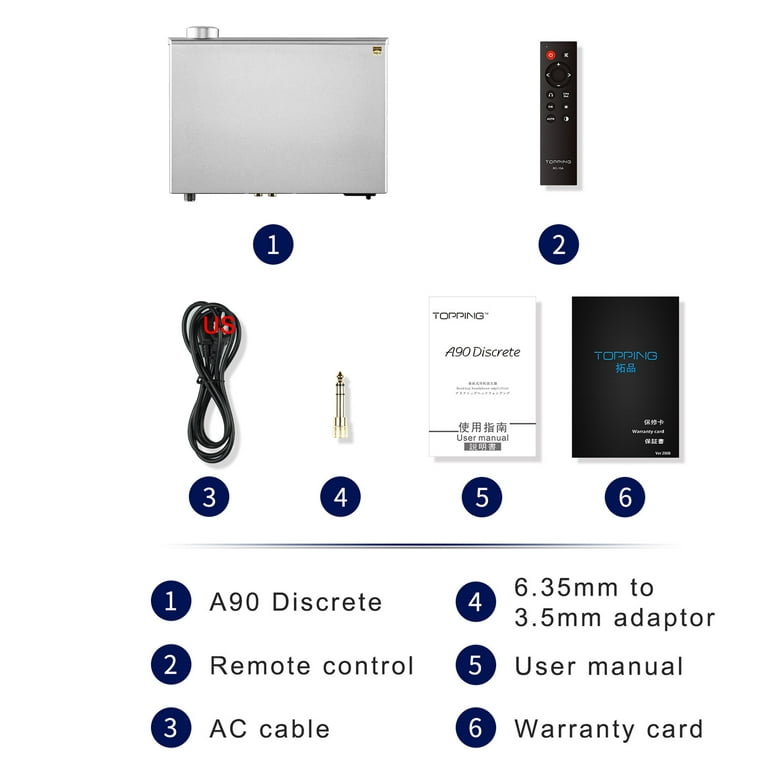 Topping A90 Discrete Fully Discrete Balanced Headphone Amplifier