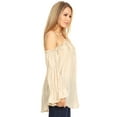 thumbnail image 4 of Haut à Épaules Dénudées pour Femmes, Blouse Boho Paysanne, 4 of 5