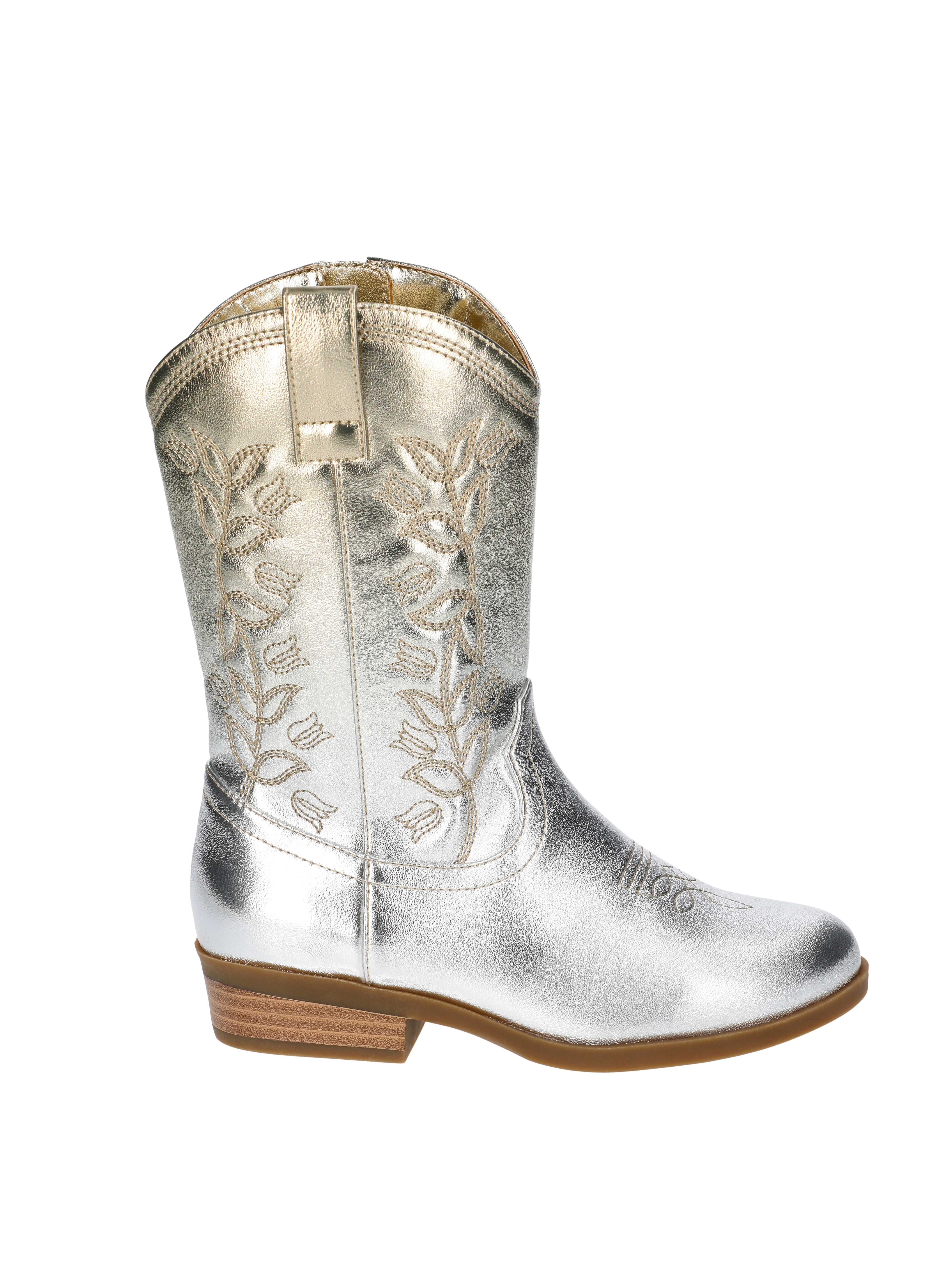 Wonder Nation Toddler and Girls' Metallic Ombre Western Cowgirl Boots