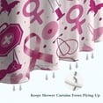 thumbnail image 6 of Pink Breast Cancer and Love Shower Curtain 84"x72" ,Bathroom Decorative Shower Curtains Set with 12 Hooks,Modern Waterproof Washable Shower Curtain, 6 of 6