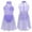 Lavender, variant on Aiihoo Girls Mock-Neck Chiffon Dance Dress for Contemporary Ballet Dance Black 10
