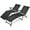 Black, variant on Costway Patio 2 PCS Folding Chaise Lounge Chair Outdoor Portable Reclining Lounger Black