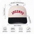 thumbnail image 2 of Fun "GAMEDAY" Upside Down Trucker Cap Reversible Novelty Hat Adjustable Snapback for Men and Women Game Day Essential,1 pcs,Black-Red, 2 of 5