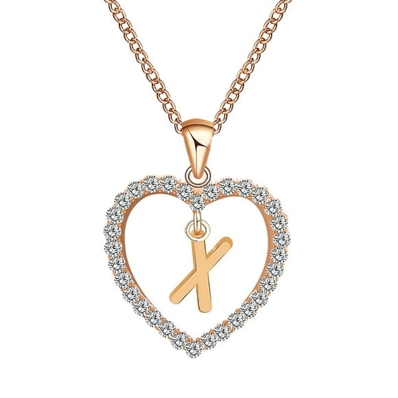 XZNGL Gifts for Women Name Necklace Chain Necklace Women Fashion Women Gift 26 English Letter Name Chain Pendant Necklaces Jewelry
