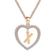 thumbnail image 1 of Collar para mujer, joyería para mujer, joyería de moda para mujer, regalo para mujer, 26 letras en inglés, nombre, cadena, colgante, collar, joyería, pulsera, collar, 1 of 3
