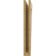 thumbnail image 4 of Ekena Millwork 3 1/2"W x 16"D x 28"H Funston Traditional Rough Cedar Woodgrain TimberThane Bracket, Primed Tan, 4 of 6