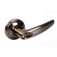 thumbnail image 1 of Manija Tubular Curv Lock Tubular Rect Func Recámara Acabado Latón Antiguo, 1 of 3