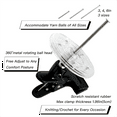 thumbnail image 3 of Universal Silent Yarn Clip Holder - Large Skein Accommodation 360° Adjustable Tool-Free Assembly L, 3 of 5
