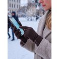 thumbnail image 6 of Gustave Womens Touchscreen Texting Gloves Winter Warm Thermal Fleece Lined Gloves Ladies Girls Windproof Driving Gloves, Coffee, 6 of 8