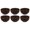 Coffee, variant on Pingxizhi 6 Pcs Tea Cup Purple Clay Cups Hand-made Tea Cups Individual Small Tea Cup