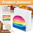 thumbnail image 4 of Colorful Rainbow Sky Napkin Holder for Tables Acrylic Serviette Organizer Tissue Cocktail Paper Towel Dispenser Servilletero for Kitchen Countertop Restaurant Dining Room Farmhouse Decor, 4 of 8