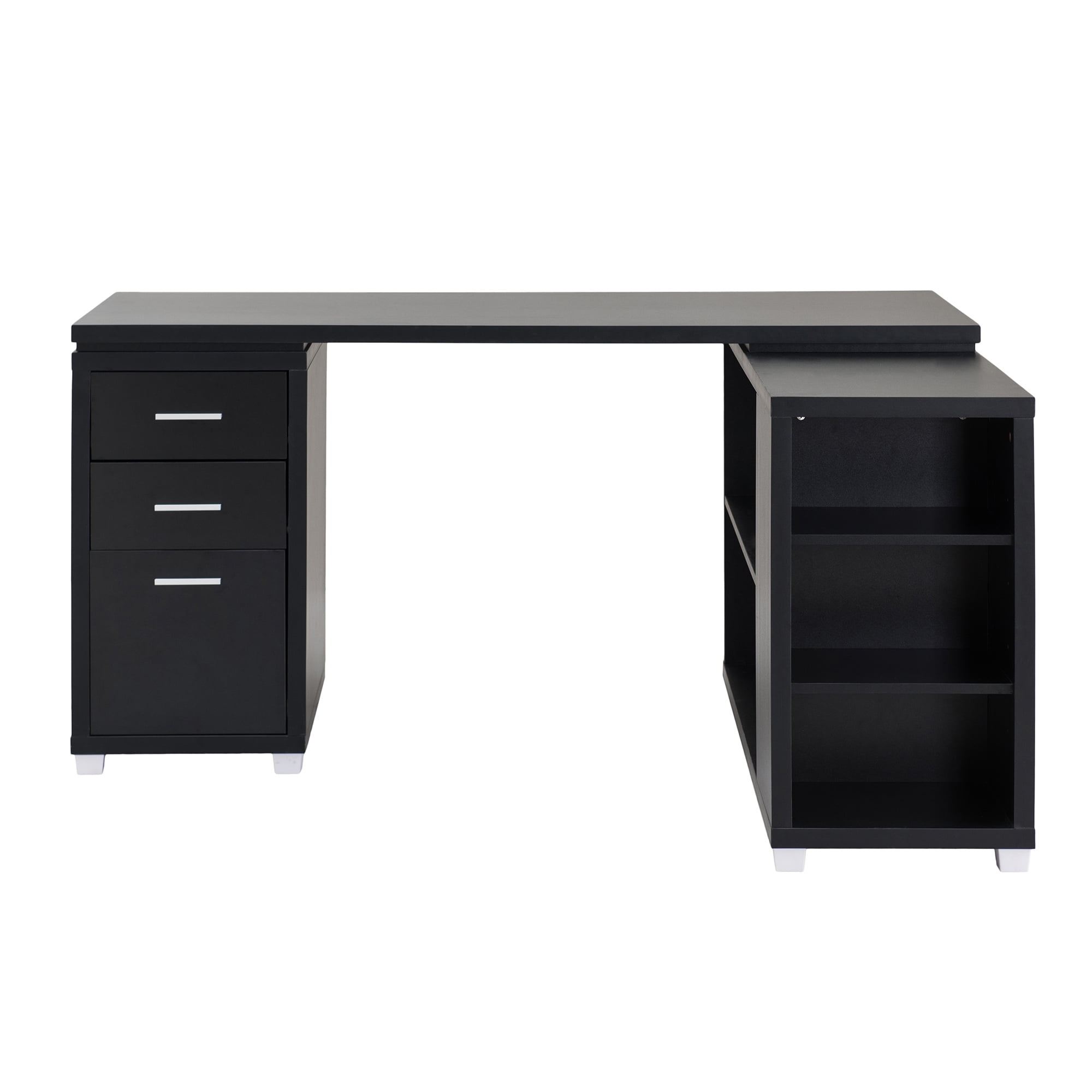 Sunjoy Collection Black Transitional LShaped Desk