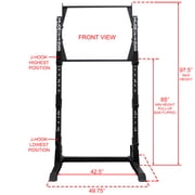 Valor Fitness BD-57 Pull-Up Rack with Storage Pegs, and J-Hooks for Squats and Bench Press (750lb Capacity)
