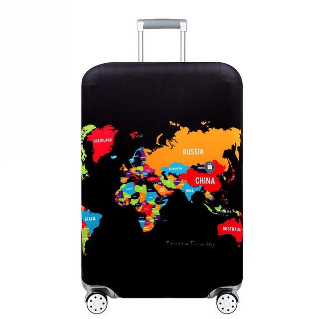 World Map Design Luggage Protective Cover Travel Suitcase Cover Elastic Dust Cases For 18 to 32 Inches Travel Accessories 3 S