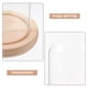 thumbnail image 4 of Vitrina de vidrio transparente con cubierta de exhibición de cúpula de vidrio transparente con base de madera, 4 of 5