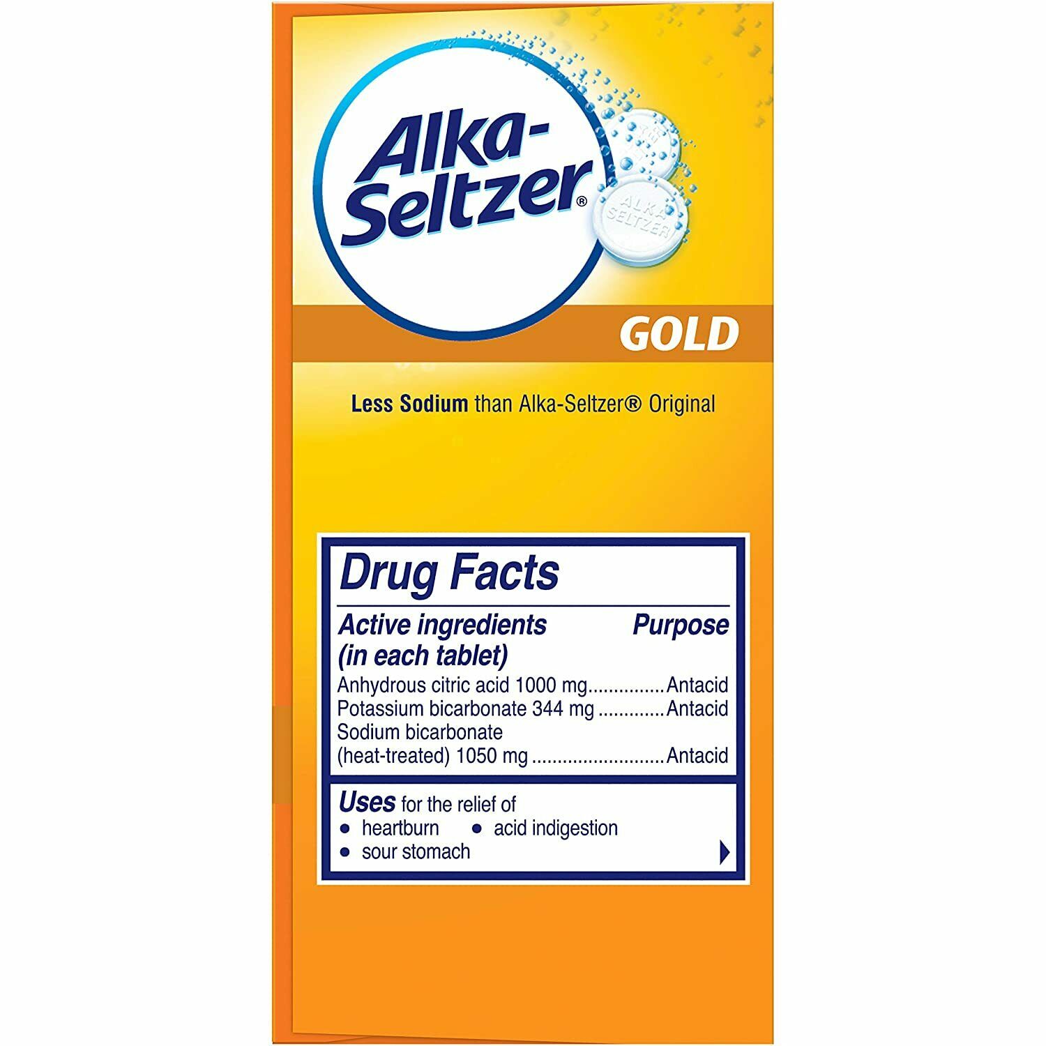 Alka-Seltzer Effervescent Tablets Gold 36 ea (Pack of 4) - image 5 of 7