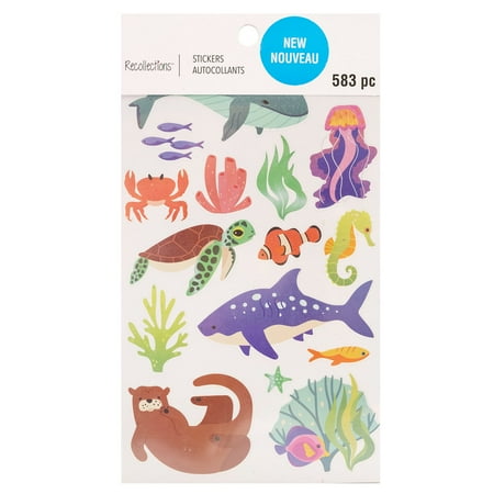 UPC: 0195158503494 | Sea Life Sticker Book by Recollections™
