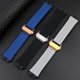 thumbnail image 5 of Correa de silicona para reloj Hublot Big Bang Classic Fusion de 17 x 27 mm, correa de goma que sobresale, herramientas para correa de 27 x 17 mm, color negro, azul y gris, 5 of 5